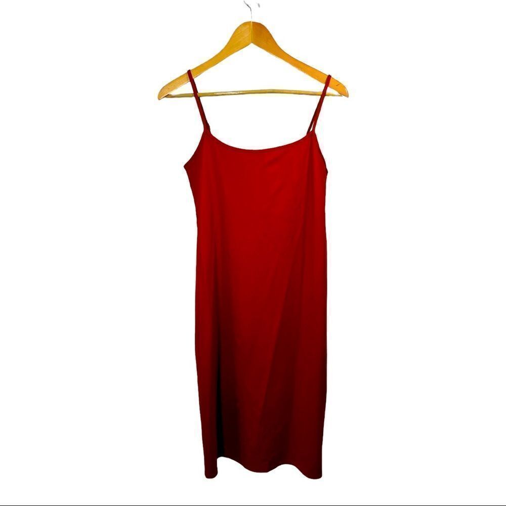 HD IN PARIS ANTHROPOLOGIE Women’s Jersey Slip Dress Burnt Orange Size Large